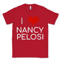 Red Limited Edition I Love Nancy Pelosi Heart Madam Speaker Democratic Pol Classic Tee - lanVoArt