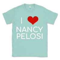 Seafoam Limited Edition I Love Nancy Pelosi Heart Madam Speaker Democratic Pol Classic Tee - lanVoArt