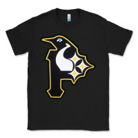Black pittsburgh combined sports shirt and sticker Classic Tee - lanVoArt