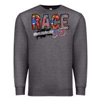 Charcoal Heather race girl Premium Sweatshirt - RacoonDesign