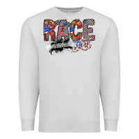 Dove Grey race girl Premium Sweatshirt - RacoonDesign