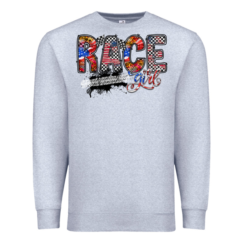Race Girl Premium Sweatshirt by RacoonDesign | Teevron