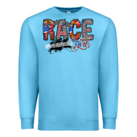 Ocean Blue race girl Premium Sweatshirt - RacoonDesign
