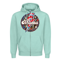 Seafoam Western Mama Patriotic 4th of July Zipper Hoodie - LillyAllenDesigns