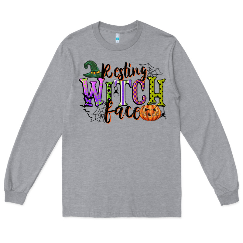 Resting Witch Face Long Sleeve Tee by CowGirlArtShop | Teevron