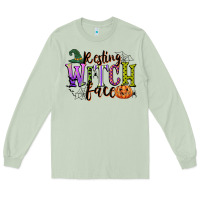 Matcha resting witch face Long Sleeve Tee - CowGirlArtShop