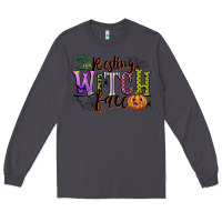 Smoke resting witch face Long Sleeve Tee - CowGirlArtShop