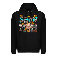 Black show mom pig Premium Hoodie - RanaPortraitStore