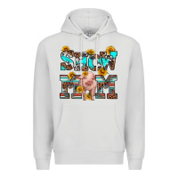 Dove Grey show mom pig Premium Hoodie - RanaPortraitStore