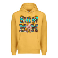 Mustard show mom pig Premium Hoodie - RanaPortraitStore