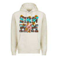 Oatmeal Heather show mom pig Premium Hoodie - RanaPortraitStore