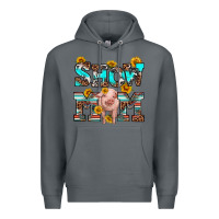 Rock show mom pig Premium Hoodie - RanaPortraitStore