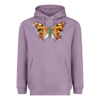 Lavender Question Mark Butterfly Heavyweight Hoodie - LillyAllenDesigns