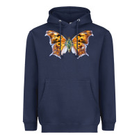 Navy Question Mark Butterfly Heavyweight Hoodie - LillyAllenDesigns