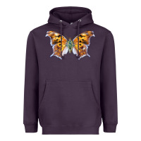 Plum Question Mark Butterfly Heavyweight Hoodie - LillyAllenDesigns