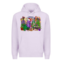 Lilac christmas louisiana mardi gras trees Premium Hoodie - FaDigitalArtStudio