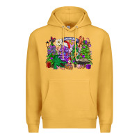 Mustard christmas louisiana mardi gras trees Premium Hoodie - FaDigitalArtStudio