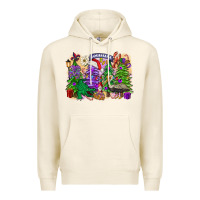 Tofu christmas louisiana mardi gras trees Premium Hoodie - FaDigitalArtStudio