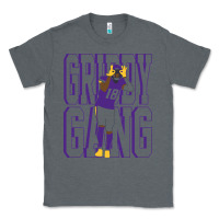Charcoal Heather Justin Jefferson -Griddy Gang Classic Tee - lanVoArt