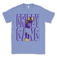 Colony Blue Justin Jefferson -Griddy Gang Classic Tee - lanVoArt