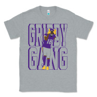 Heather Grey Justin Jefferson -Griddy Gang Classic Tee - lanVoArt