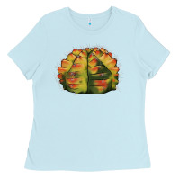 Baby Blue Gymnocalycium Variegated Cactus Ladies Tee - LillyAllenDesigns