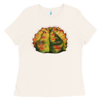 Bone Gymnocalycium Variegated Cactus Ladies Tee - LillyAllenDesigns