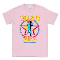 Bubblegum Pink rush blue starman 2112  40th anniversary Classic Tee - lanVoArt