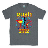 Charcoal Heather rush blue starman 2112  40th anniversary Classic Tee - lanVoArt