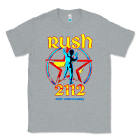 Heather Grey rush blue starman 2112  40th anniversary Classic Tee - lanVoArt