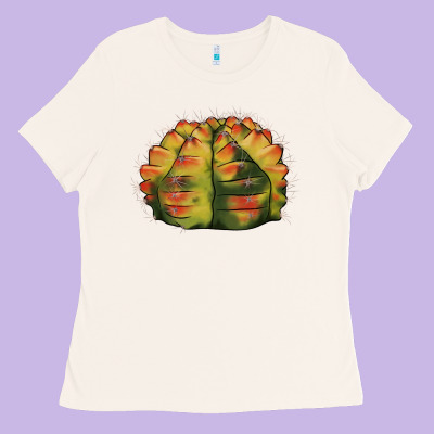 Gymnocalycium Variegated Cactus Ladies Tee Designed By Lillyallendesigns