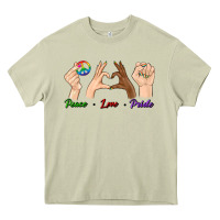 Mossy Peace Love Pride Heavy Core Tee - BundleAndBundleShop