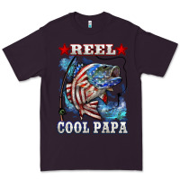Plum reel cool papa american flag bass fishing Premium Tee - LillyAllenDesigns