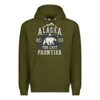 Army Green Alaska The Last Frontier Premium Hoodie - lanVoArt