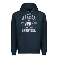 Navy Alaska The Last Frontier Premium Hoodie - lanVoArt