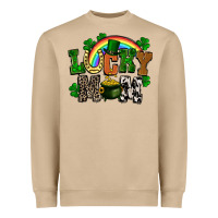 Mushroom lucky mom St. Patricks Day Heavyweight Sweatshirt - FaDigitalArtStudio