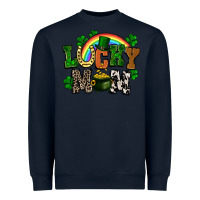 Navy lucky mom St. Patricks Day Heavyweight Sweatshirt - FaDigitalArtStudio