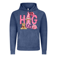 Vintage Denim hug me with gnome hjf Vintage Hoodie - HowdyJamesFarm