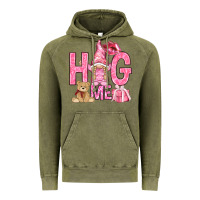 Vintage Olive hug me with gnome hjf Vintage Hoodie - HowdyJamesFarm