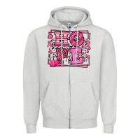 Dove Grey Hope Breast Cancer Awareness Fall Zipper Hoodie - LillyAllenDesigns
