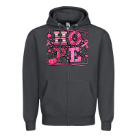 Smoke Hope Breast Cancer Awareness Fall Zipper Hoodie - LillyAllenDesigns