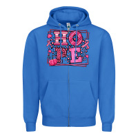 True Royal Hope Breast Cancer Awareness Fall Zipper Hoodie - LillyAllenDesigns