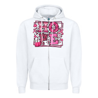 White Hope Breast Cancer Awareness Fall Zipper Hoodie - LillyAllenDesigns