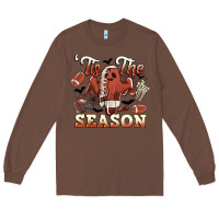 Chestnut tis the season football halloween Long Sleeve Tee - CowGirlArtShop