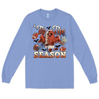 Colony Blue tis the season football halloween Long Sleeve Tee - CowGirlArtShop