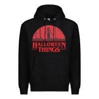 Black Halloween Things Strange Halloween Premium Hoodie - lanVoArt