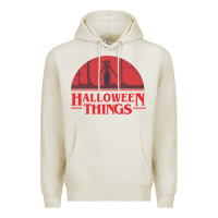 Oatmeal Heather Halloween Things Strange Halloween Premium Hoodie - lanVoArt