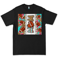Black american football mom Premium Tee - LillyAllenDesigns