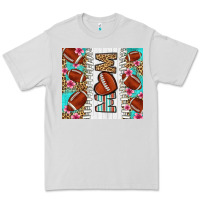 Dove Grey american football mom Premium Tee - LillyAllenDesigns