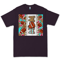 Plum american football mom Premium Tee - LillyAllenDesigns